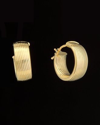 Italian Gold, Inc 14K Italian Gold Ribbed Hoops