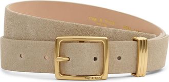 Rag & Bone X Boyfriend 2.0 Suede Belt in Taupe Suede at Nordstrom, Size Medium