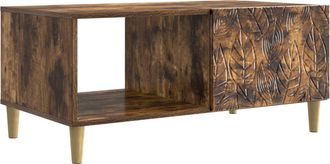vidaXL Mesa De Centro Roble Ahumado 90 X 50 X 40 Cm Vidaxl