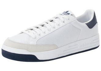 adidas Sneaker ADIDAS ORIGINALS ROD LAVER, Herren, Gr. 40, weiss (runwht, runwht, colnav), Leder, Textil, Schuhe Sneaker