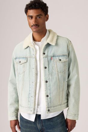 Levi's Type III Sherpa Trucker Jacket - Hombre - 2XL - Lavado claro / Into The Light Sherpa