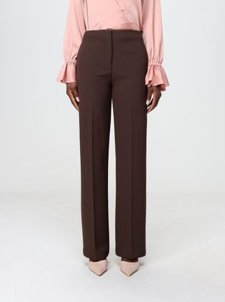 Hanita Wide-Leg Tailored Cr&ecirc;pe Trousers with Mid-Rise Waist