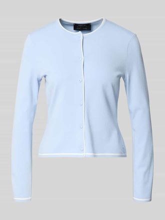 Marc Cain Strickjacke aus Viskose-Mix Modell COLLECTIONS in Hellblau, Gr&ouml;&szlig;e 34