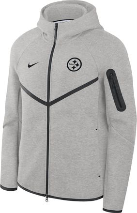 Nike Pittsburgh Steelers Top Billing Tech Fleece Windrunner Nike Mens NFL Full-Zip Hooded Jacket in Grey | 05L4086N7L-R3D
