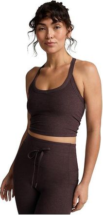 Beyond Yoga Spacedye On The Up Cropped Tank Top Womens Workout Dark Chocolate Heather : XL, Elastane/Polyester