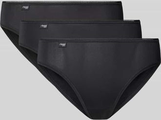 sloggi Slip mit Label-Detail im 3er-Pack in Black, Gr&ouml;&szlig;e 38