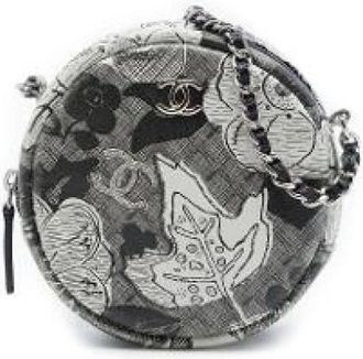 Chanel Borsa a tracolla in pelle stampata Pre-owned - - Pre-owned - Donna - Nero - ONE SIZE
