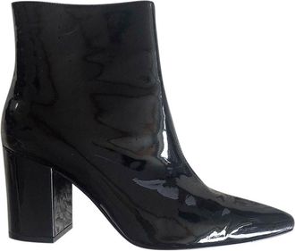 Anine Bing Black Patent Ankle Boots Size 39