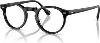 Oliver Peoples GREGORY PECK 47MM OPTICAL in Black at Nordstrom
