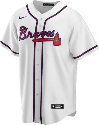 Nike Wit Atlanta Braves Honkbalshirt - Heren - Fitness - Wit - L - Fitness