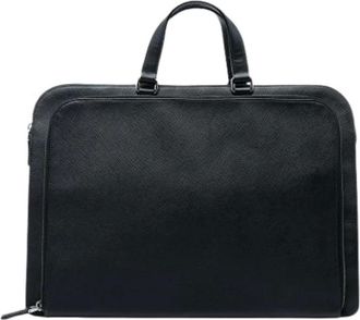 Prada Pre-owned Vintage Aktetas - unisex - Pre-owned - Zwart - Maat: ONE Size Zijde