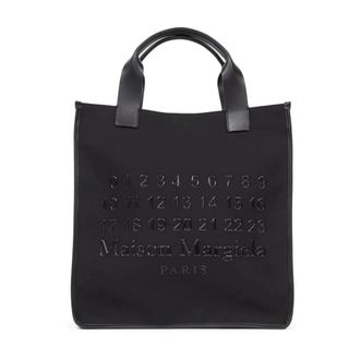 Maison Margiela Tote Bags, female, Black, Size: ONE SIZE Vertical Shopping Bag