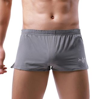 Generic Mens Swimming Trunks Short Tight Mens Swimming Trunks Summer Sexy Short Shorts Quick-Drying Board Shorts Swim Trunks Bikini Beach Soft Shorts, gray, X