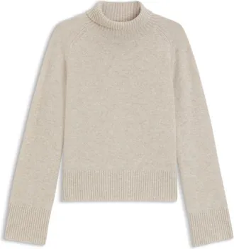 BOSS Relaxed-fit turtleneck sweater in cashmere with raglan sleeves