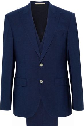 BOSS single-breasted wool blend suit (set of three) - men - Virgin Wool/Elastane/Viscose/Polyester - 48 - Blue