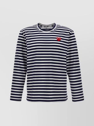 Comme Des Gar&ccedil;ons striped cotton long-sleeve t-shirt