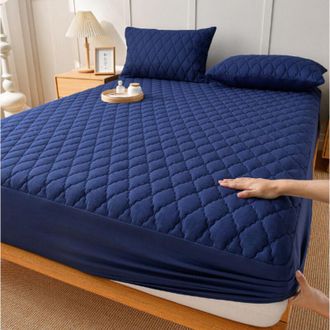 OEM Protector De Colch&oacute;n Impermeable, Tama&ntilde;o Matrimonial, Silencioso, Con Bolsillo Profundo, Apto Para Colchones De Hasta 28 Cm, Funda Acolchada Y Transpi