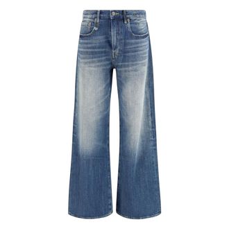R13 DArcy Loose Jeans - Dames - Jeans - Blauw - Maat: W24 Katoen