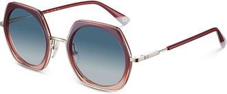 Etnia Barcelona Baeza RD Womens Sunglasses Gold Size 50