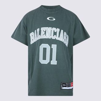 Balenciaga Green Cotton T-shirt