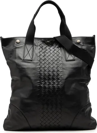 Bottega Veneta Pre-owned Bottega Veneta Intrecciato Trimmed Nappa Convertible Tote Unisex F135FMLMW4LBPAZ5