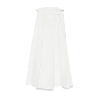 Herno Midi Skirts, female, White, Size: S Taffeta Skirt