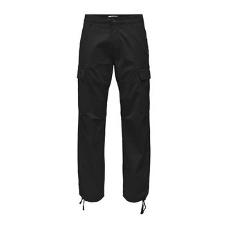 Only & Sons Moderne Slim Fit Chinos - Heren - Straight fit broeken - Zwart - W31 L32 - Katoen - Broeken