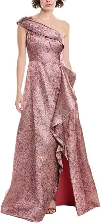 Teri Jon by Rickie Freeman Teri Jon By Rickie Freeman Metallic Jacquard Gown