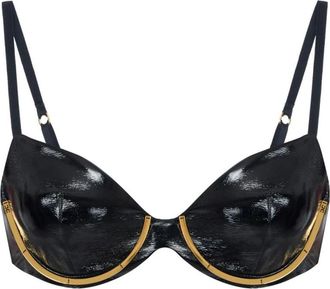 Elisabetta Franchi Jewel Detail Bra - Dames - BHs - Zwart - XS - Ondergoed