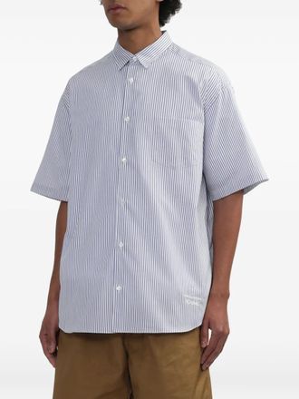 Comme Des Gar&ccedil;ons striped short-sleeve shirt - men - Cotton - S - White