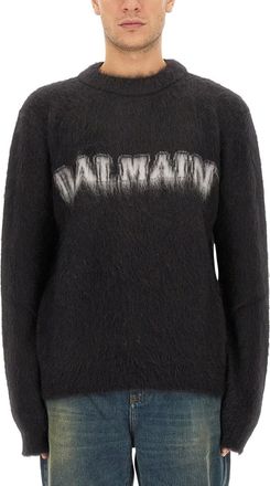 Balmain Retro Logo Pullover-Uomo