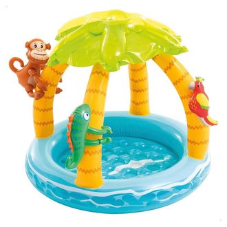 Trade Shop Trade Shop Traesio - Trade Shop - Piscina Gonfiabile Baby Pool Palma 102x86 Cm 45 Lt Bambini 1-3 Anni Estate 58417