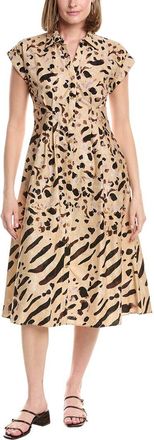 Julia Jordan Poplin Midi Shirtdress