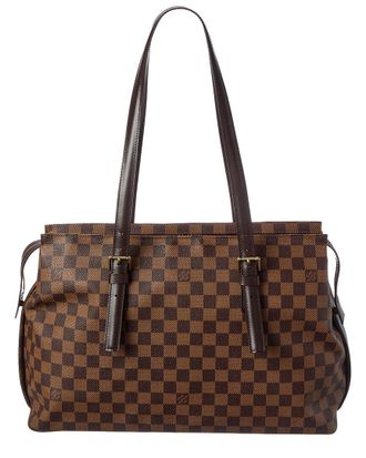 Louis Vuitton Brown Damier Ebene Coated Canvas Chelsea (Authentic Pre-Loved)