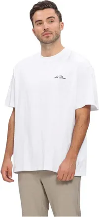 Les Deux Tops, Heren, Wit, L, Crew T-shirt
