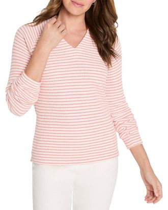 Nic+Zoe NIC+ZOE Soft Thermal Split Neck Top