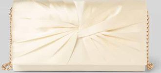 Jake*s Clutch aus Satin mit Knotendetail in Hellgelb, Gr&ouml;&szlig;e 1