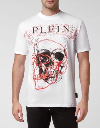 Philipp Plein T-Shirt Round Neck Men in White at Nordstrom, Size Xxx-Large