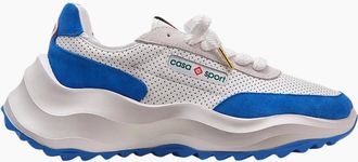 Casablanca Mens Casablanca Atlantis Sneaker White Blue Shoes - Size: 8.5