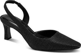 Karl Lagerfeld Sheenz Woven Slingback Pump in Black at Nordstrom Rack, Size 8.5