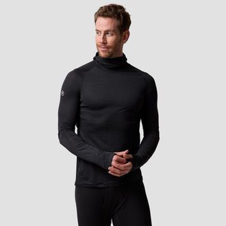Backcountry Pines Micrrid Ultra-Lt Baselayer Balaclava Top - Mens in Black at Nordstrom, Size X-Large