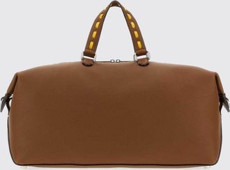 Fendi Borsone in pelle di vitello con cuciture a contrasto Duffle Fendi Lui 45