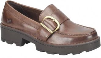 Born Womens Contessa Loafer Shoes In Dark Brown
