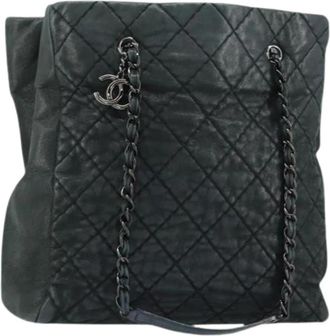 Chanel Pre-owned Canvas Schoudertas - Dames - Vintage Schoudertas - Groen - ONE Size - Vintage