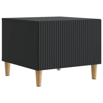 vidaXL Mesa De Caf&eacute; Negro 49 X 50 X 40 Cm Madera De Ingenier&iacute;a Vidaxl