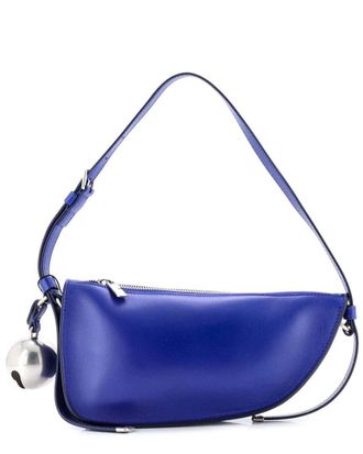 Burberry Blue Sheep Leather Shield Sling Shoulder Bag Mini (Authentic Pre- Loved)