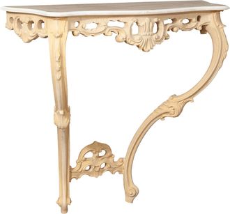 Biscottini International Console Ingresso87x84x33 Cm Made In Italy Consolle Ingresso Barocco Consolle Artigianale Mobile Ingresso Finitura Grezza