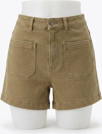 Faherty Stretch Terry Patch Pocket Short In Desert Khaki