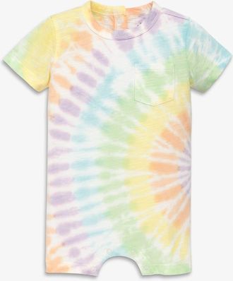 primary Baby Pocket Shortie In Tie-Dye in Sunwashed Rainbow Tie Dye at Nordstrom, Size 12-18M