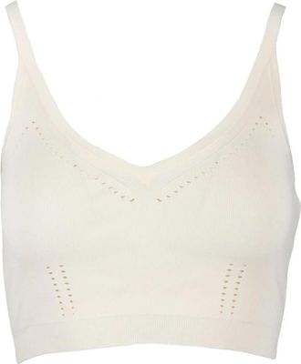 Max Mara Top in Maglina - Dames - Tops zonder mouwen - Wit - M - Polyester - Tops